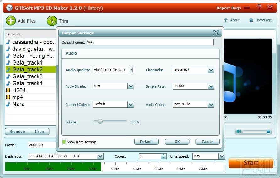 GiliSoft MP3 CD Maker,cd制作软件,mp3转cd刻录